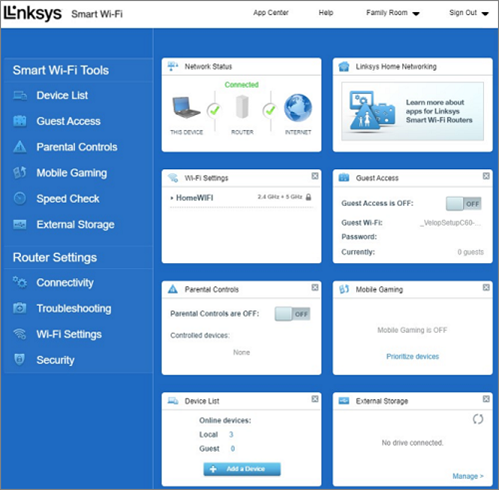 linksys-velop-setup-interface