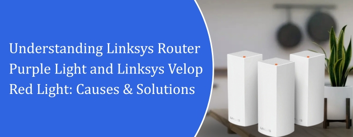 Linksys Router Purple Light